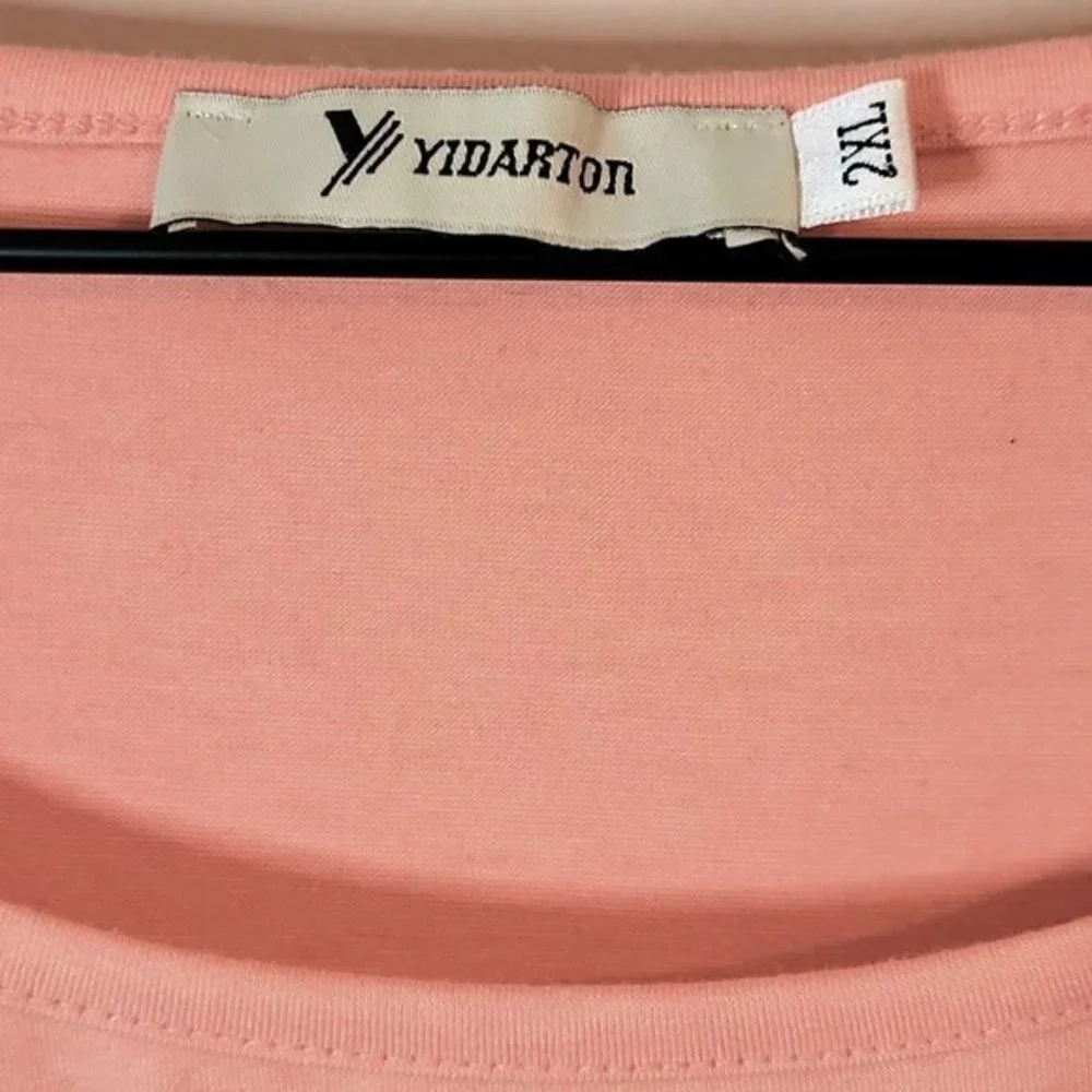 SUMMER COLORBLOCK SHORT SLEEVE TOP WITH LACE POCKET - Picture 5 of 7